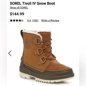 SOREL tivoli IV snow boots BRAND NEW